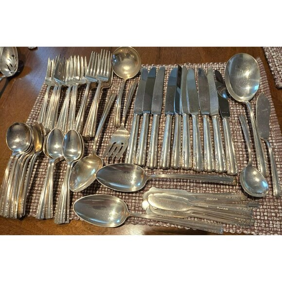 Alvin Chapel Bells Sterling Silver Flatware Set 1939 Service For 10 Plus HS107 - Picture 9 of 16